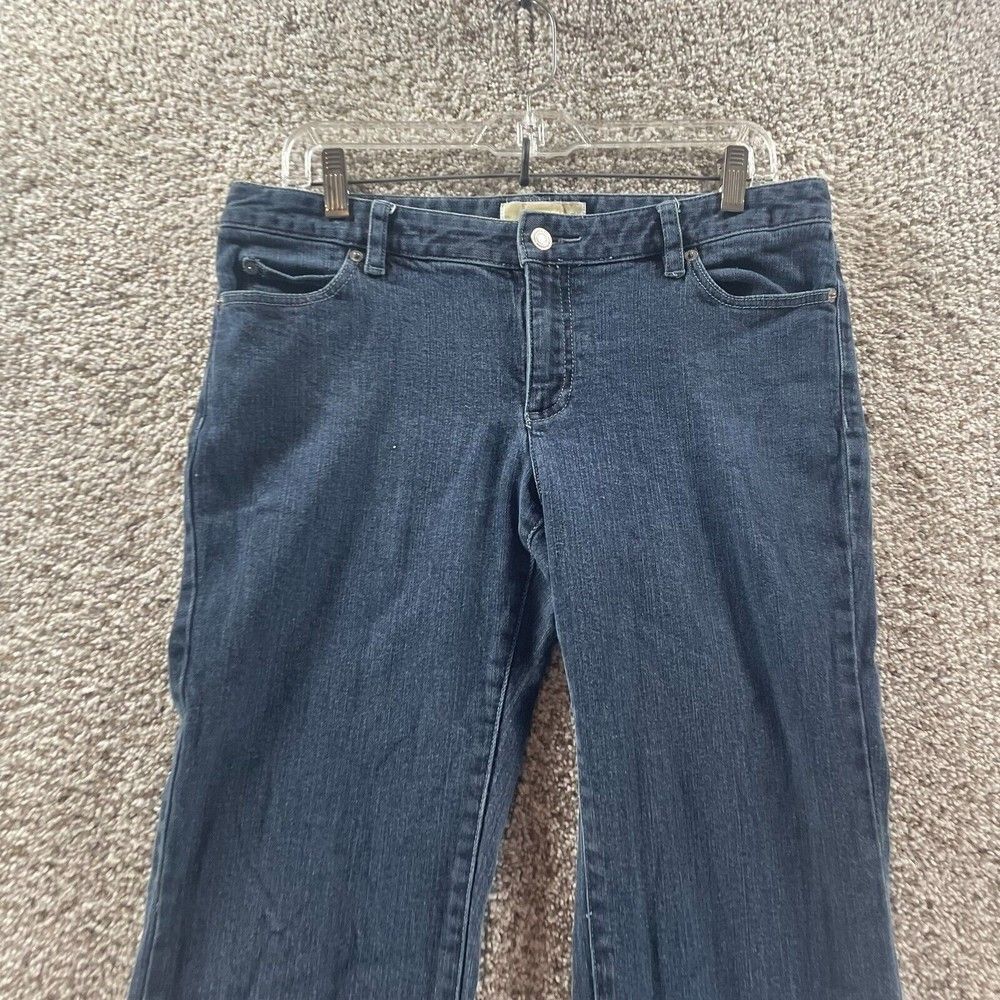 Michael Kors Jeans Womens 10 Blue Denim Pants Bootcut Preppy Pockets‎ Cotton - Picture 2 of 11
